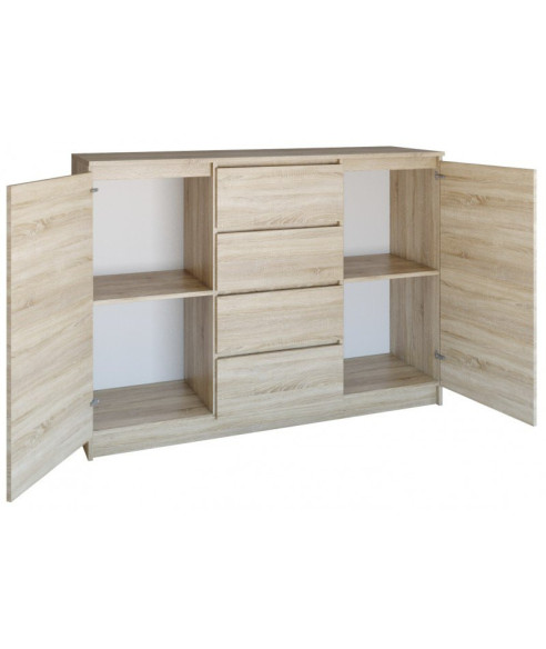 KOMODA 2D4S SONOMA BEZUCHWYTOWE FRONTY