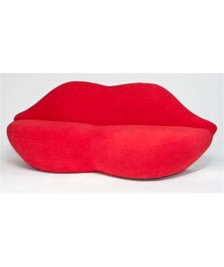 SOFA USTA 2 CZERWONA WELUR