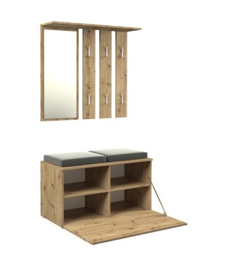 GARDEROBA OPAL DO PRZEDPOKOJU ZESTAW DĄB ARTISAN 2