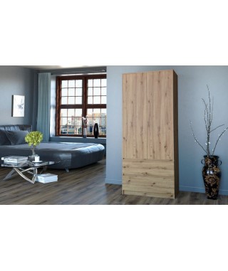 SZAFA-GARDEROBA SS-90 DĄB ARTISAN 2