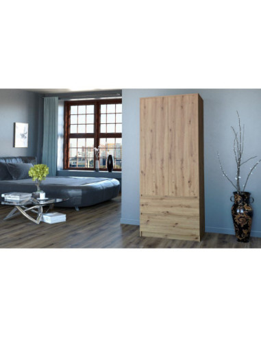 SZAFA-GARDEROBA SS-90 DĄB ARTISAN