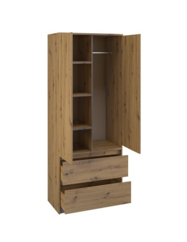 SZAFA-GARDEROBA SS-90 DĄB ARTISAN