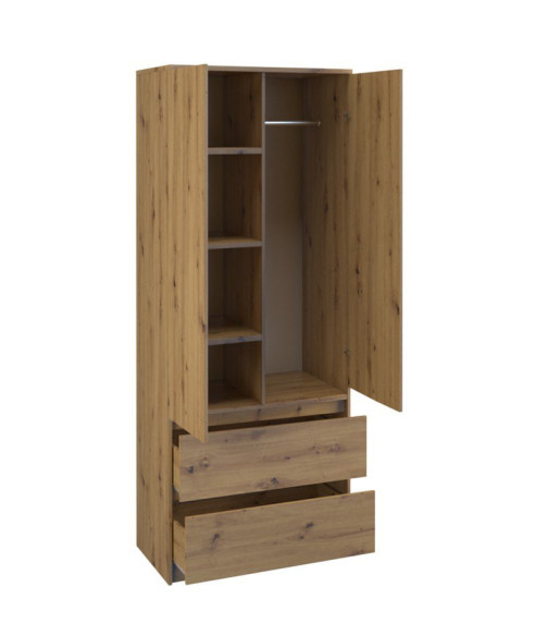 SZAFA-GARDEROBA SS-90 DĄB ARTISAN