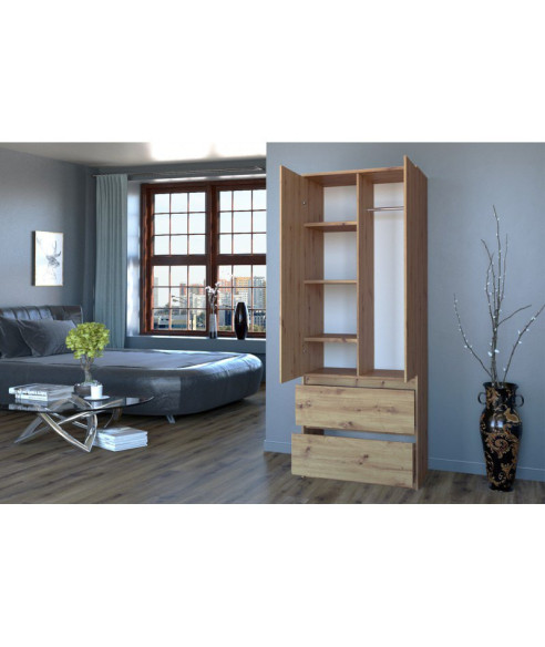 SZAFA-GARDEROBA SS-90 DĄB ARTISAN