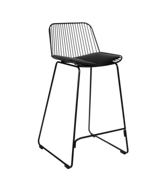 HOKER KRZESŁO KUCHENNE BAROWE DILL LOW (SZARY, CZARNY)