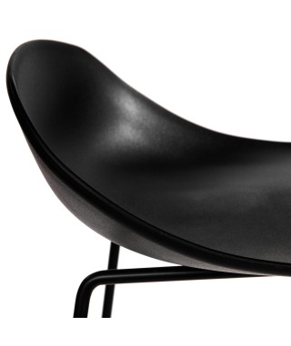 HOKER KRZESŁO KUCHENNE BAROWE MOLLY HIGH CZARNY 2