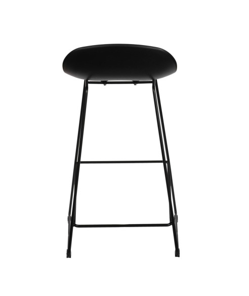 HOKER KRZESŁO KUCHENNE BAROWE MOLLY LOW CZARNY