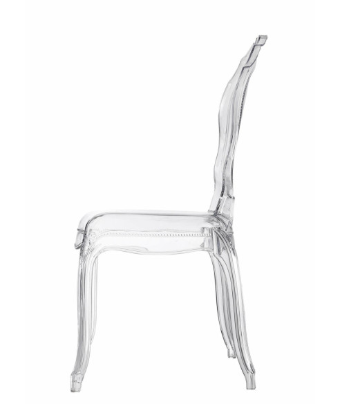 KRZESŁO TRANSPARENTNE QUEEN (PRZEZROCZYSTE)