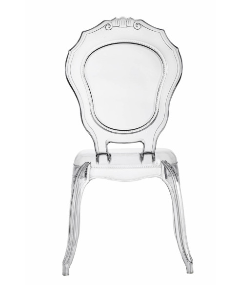 KRZESŁO TRANSPARENTNE QUEEN (PRZEZROCZYSTE)