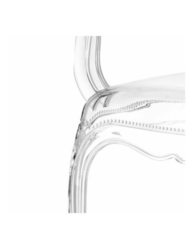 KRZESŁO TRANSPARENTNE QUEEN (PRZEZROCZYSTE)