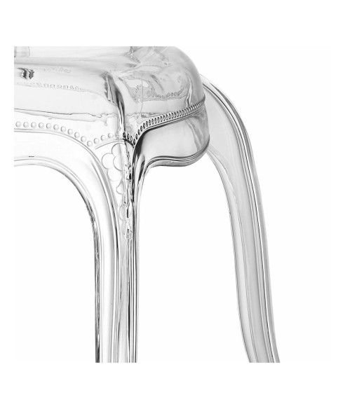 KRZESŁO TRANSPARENTNE QUEEN (PRZEZROCZYSTE)