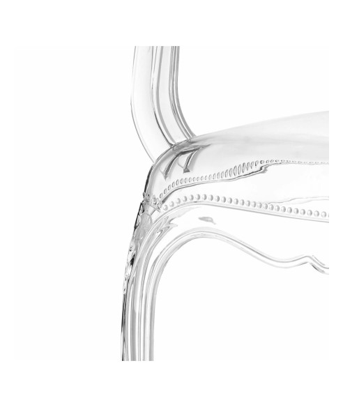 KRZESŁO TRANSPARENTNE QUEEN ARM (PRZEZROCZYSTE)