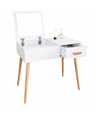 TOALETKA KOSMETYCZNA Z PODNOSZONYM LUSTREM T2 GOODHOME