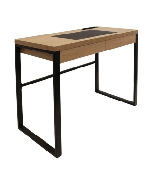 BIURKO DOLEM INDUSTRIAL DĄB CZARNY STELAŻ