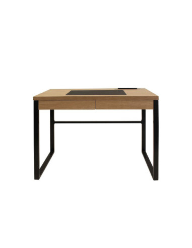 BIURKO DOLEM INDUSTRIAL DĄB CZARNY STELAŻ