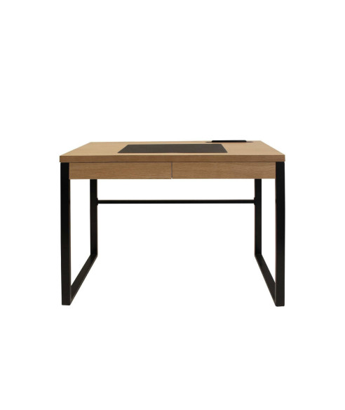 BIURKO DOLEM INDUSTRIAL DĄB CZARNY STELAŻ