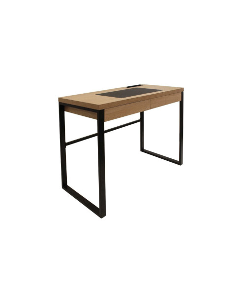 BIURKO DOLEM INDUSTRIAL DĄB CZARNY STELAŻ