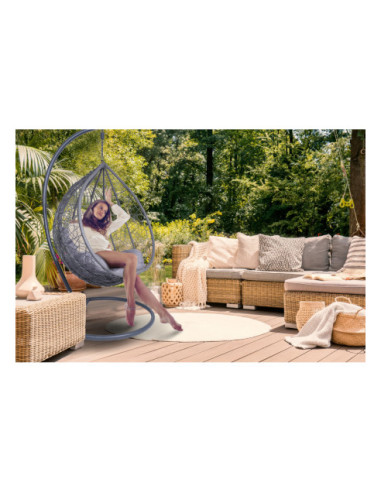 FOTEL OGRODOWY WISZĄCY CANARI MAX SZARO-GRAFITOWY