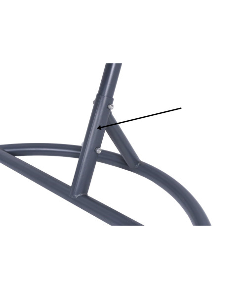 FOTEL OGRODOWY WISZĄCY CANARI SZARO-GRAFITOWY