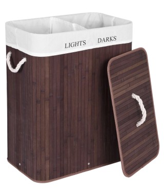 KOSZ BAMBUSOWY NA PRANIE/ZABAWKI 100L (NATURALNY, BRĄZOWY)