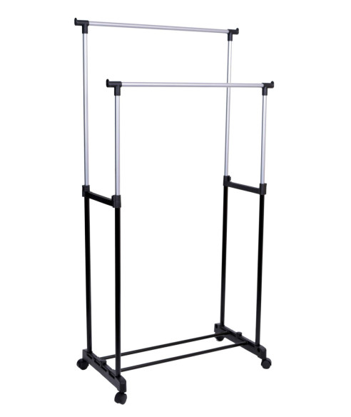 WIESZAK STOJĄCY NA KÓŁKACH MIA PODWÓJNY