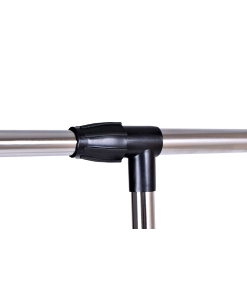 WIESZAK STOJĄCY NA KÓŁKACH LUKI Z PÓŁKĄ