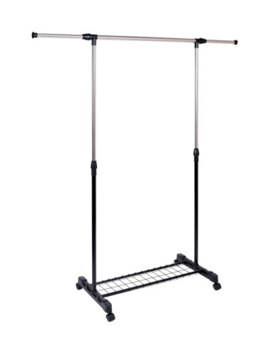 WIESZAK STOJĄCY NA KÓŁKACH LUKI Z PÓŁKĄ