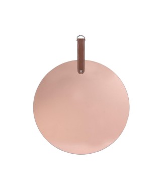 LUSTRO DEKORACYJNE WISZĄCE PAGAJ KOŁO JASNY RÓŻ