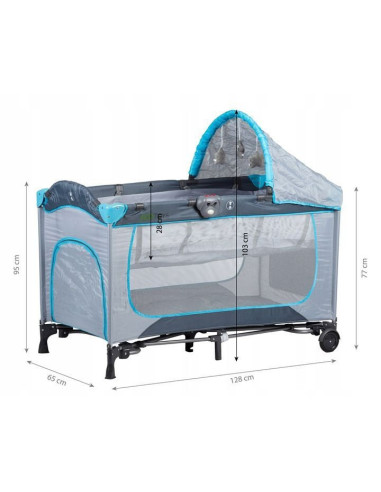 ŁÓŻECZKO - KOJEC TURYSTYCZNY EC1  BUJANY SZARY