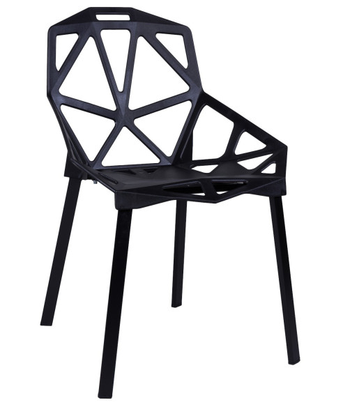 KRZESŁO DESIGNERSKIE VECTOR CZARNE