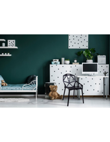 KRZESŁO DESIGNERSKIE VECTOR CZARNE