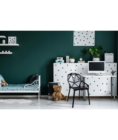 KRZESŁO DESIGNERSKIE VECTOR CZARNE