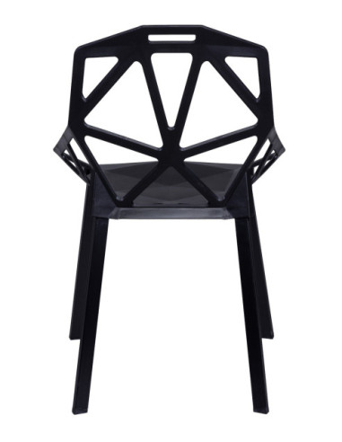 KRZESŁO DESIGNERSKIE VECTOR CZARNE