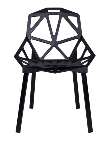 KRZESŁO DESIGNERSKIE VECTOR CZARNE