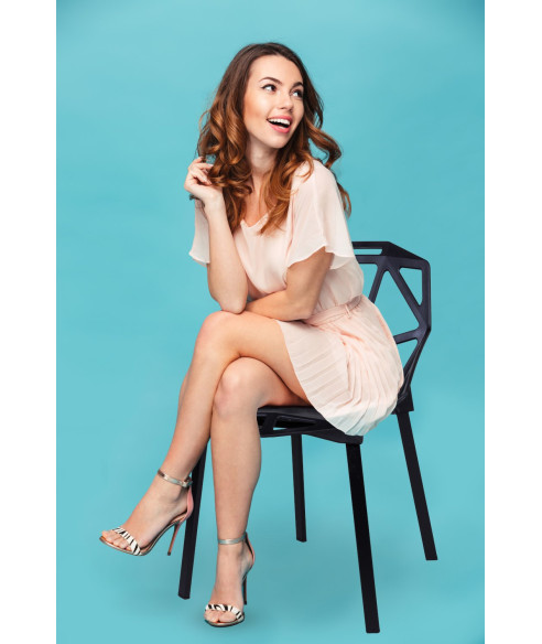 KRZESŁO DESIGNERSKIE VECTOR CZARNE