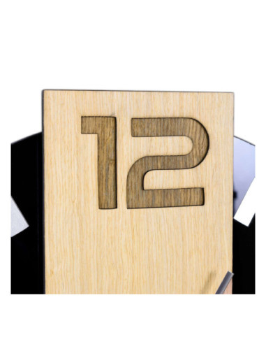 ZEGAR ŚCIENNY NERO MDF + SZKŁO AKRYLOWE