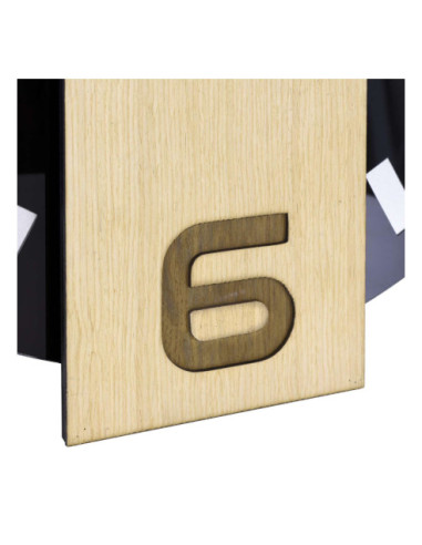 ZEGAR ŚCIENNY NERO MDF + SZKŁO AKRYLOWE