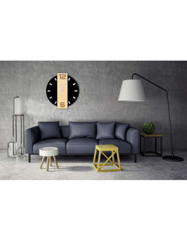 ZEGAR ŚCIENNY NERO MDF + SZKŁO AKRYLOWE