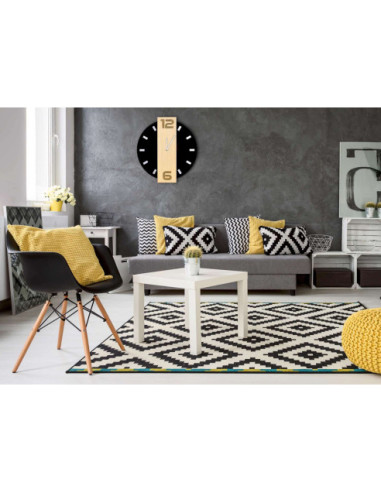 ZEGAR ŚCIENNY NERO MDF + SZKŁO AKRYLOWE