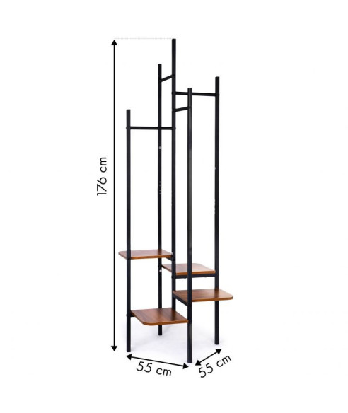 WIESZAK Z PÓŁKAMI LOFTOWY A'LA GARDEROBA GH