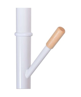 WIESZAK STOJĄCY OBROTOWY BELLA METALOWY BIAŁY + DREWNO 2