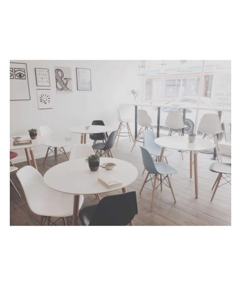 ZESTAW STOŁOWY DO KUCHNI STÓŁ+4 KRZESŁA BIAŁY