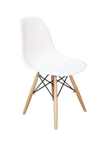 ZESTAW STOŁOWY DO KUCHNI STÓŁ+4 KRZESŁA BIAŁY