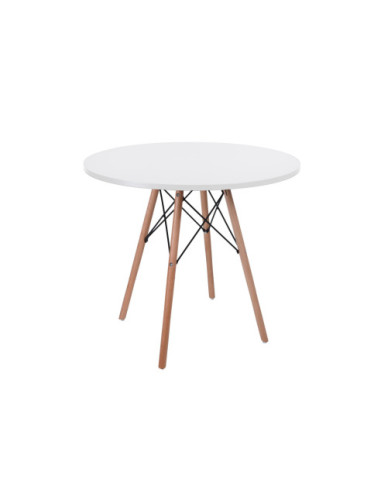 ZESTAW STOŁOWY DO KUCHNI STÓŁ+4 KRZESŁA BIAŁY