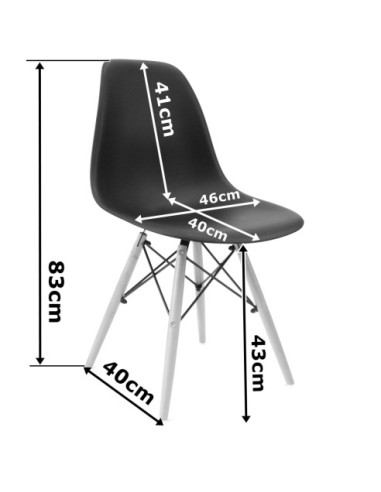 ZESTAW STOŁOWY DO KUCHNI STÓŁ+4 KRZESŁA BIAŁY