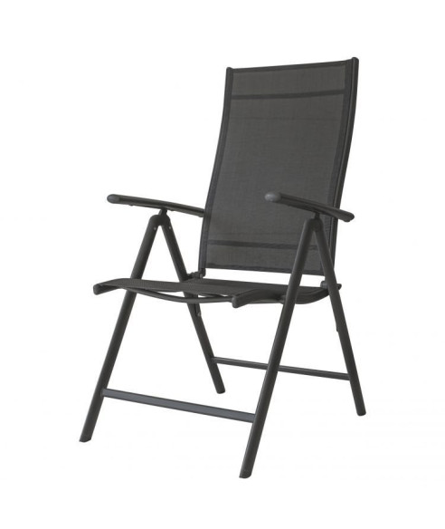 ZESTAW DWÓCH KRZESEŁ OGRODOWYCH SKŁADANYCH CZARNE