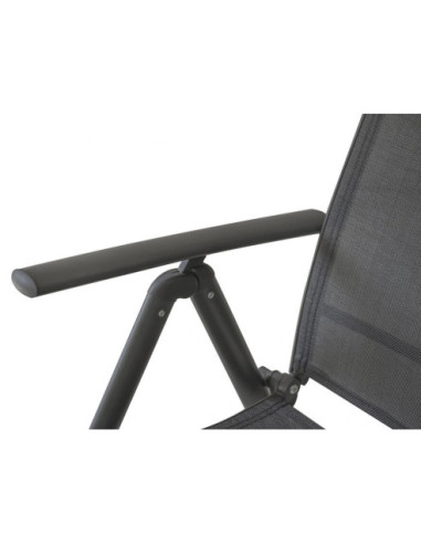 ZESTAW DWÓCH KRZESEŁ OGRODOWYCH SKŁADANYCH CZARNE