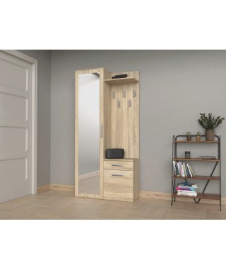 GARDEROBA DUO Z SZAFĄ PRZEDPOKÓJ ZESTAW MEBLI DĄB SONOMA 2