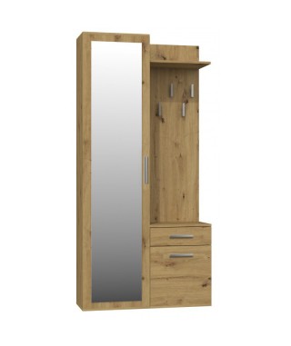 GARDEROBA DUO Z SZAFĄ PRZEDPOKÓJ ZESTAW MEBLI DĄB ARTISAN