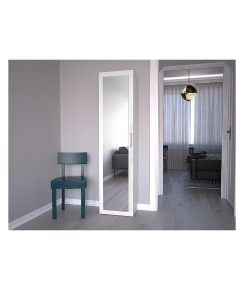 SZAFA Z LUSTREM DUO BIAŁA